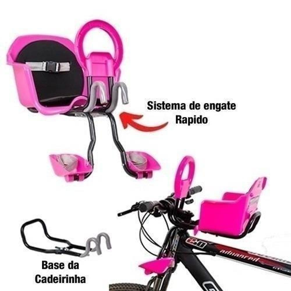 Cadeirinha bicicleta aro 29 frontal flexbike dianteira azul