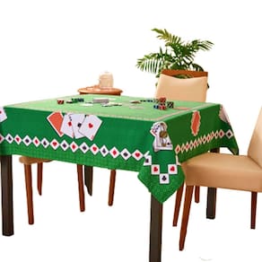 Toalha mesa quadrada jogar baralho poker truco 4 lugares