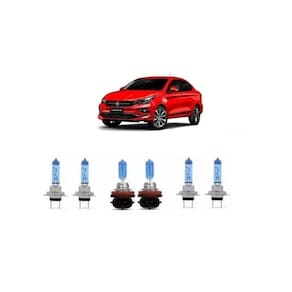 Farol fiat cronos kit lâmpadas 8500k baixo h7 alto h7 milha
