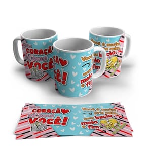 Caneca de Porcelana Dia dos Namorados Modelo 24