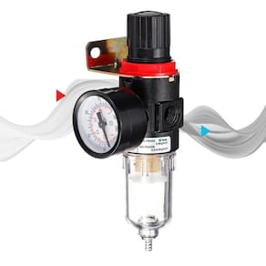 Filtro regulador ar compressor 1/4 motomil com manometro