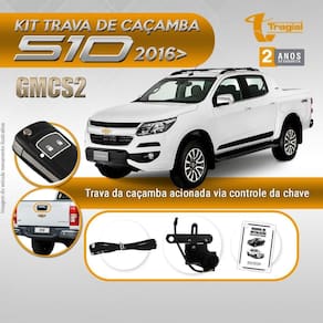 Kit trava de caçamba tragial s10 2016/ acionada através do controle da chave