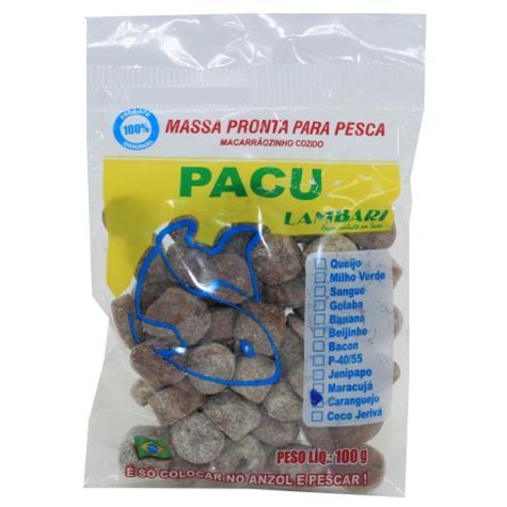 Massa Pesca Pronta Sabor Caranguejo Pacu Pesqueiro Rio Lago