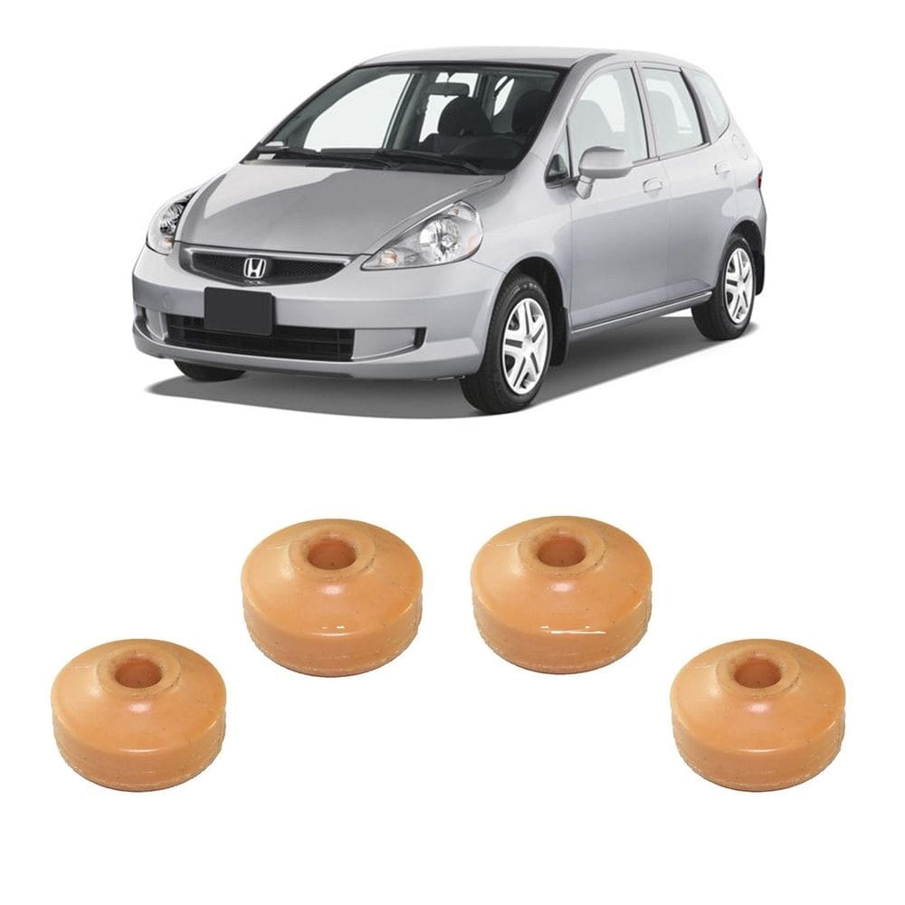 Kit 4 batente coxim amortecedor traseiro honda fit 2003-2005