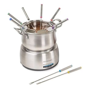 Panela De Fondue Elétrica Inox 2l Com 8 Garfos - Nostalgia