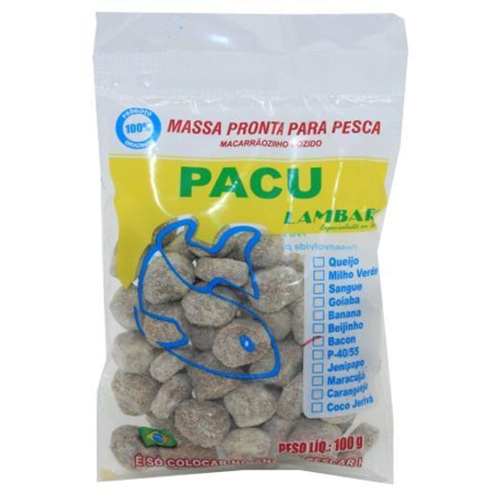Massa Pesca Pronta Sabor Bacon Para Pacu Pesqueiro Rio Lago