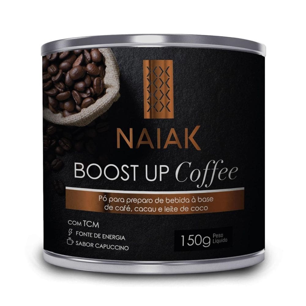Boost up coffee sabor capuccino em pó naiak 150g