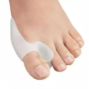 Par protetores para joanetes com separador dedos silicone pé