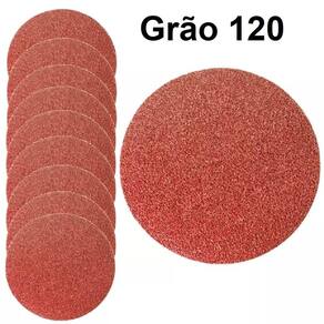 Kit 100 disco lixa tiras aderentes pluma 125mm lisas grão 150 ol