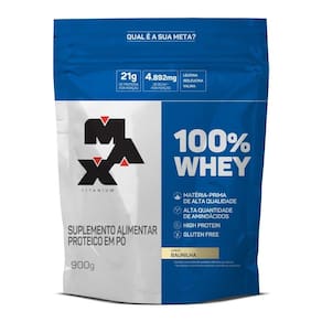 100por Cento Whey Baunilha 900g Refil