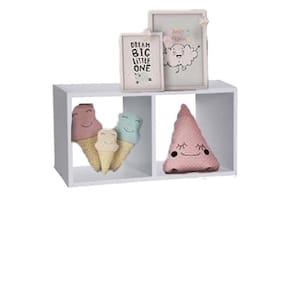 Nicho Duplo 30x15x20 Cm Em Mdf Branco [F031]
