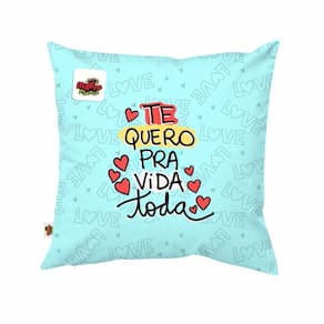 Almofada 40x40 Te Quero Pra Vida Toda Presente Dia dos Namorados