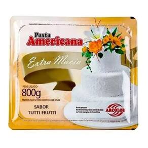 Kit 5 Pasta Americana Tutti Frutti Branca Arcolor 800gr