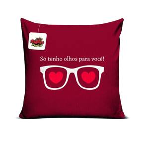 Almofada 40x40 Só Tenho Olhos Pra Você Presente Dia dos Namorados