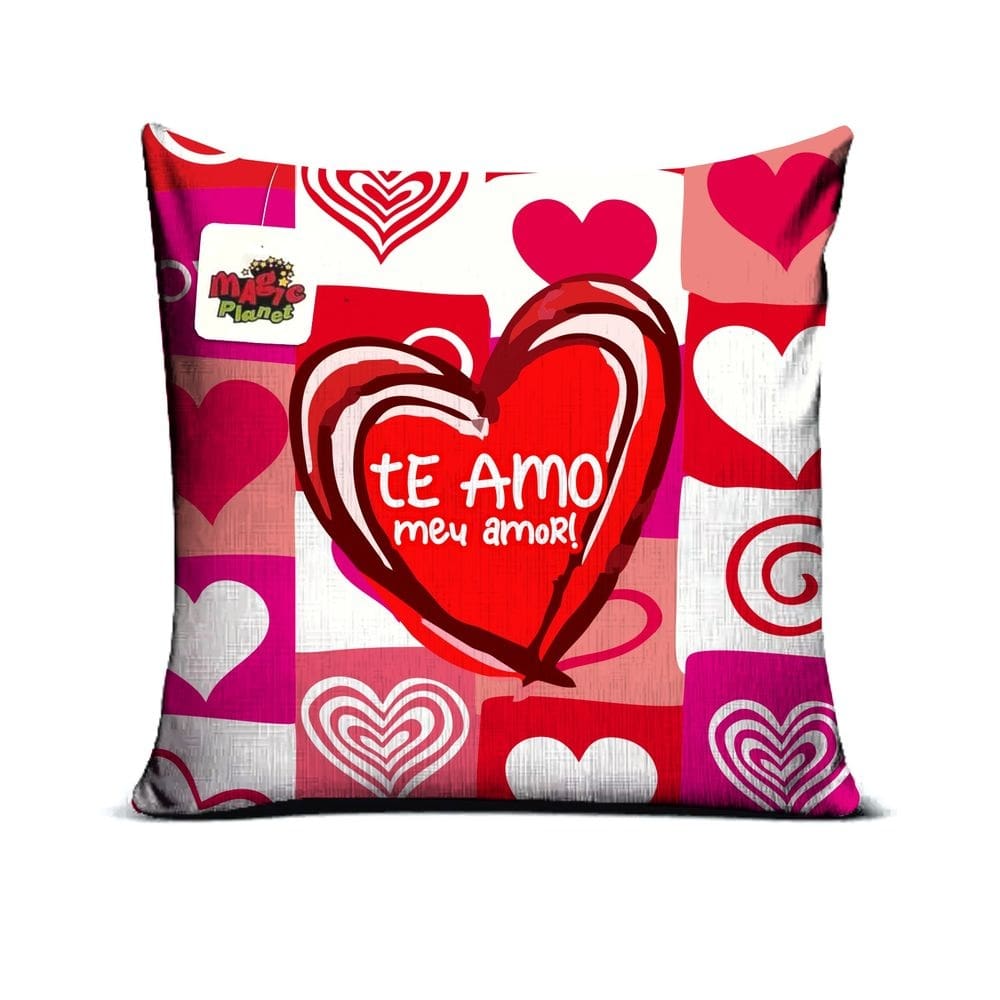 Almofada 40x40 Te Amo Meu Amor Presente Dia dos Namorados
