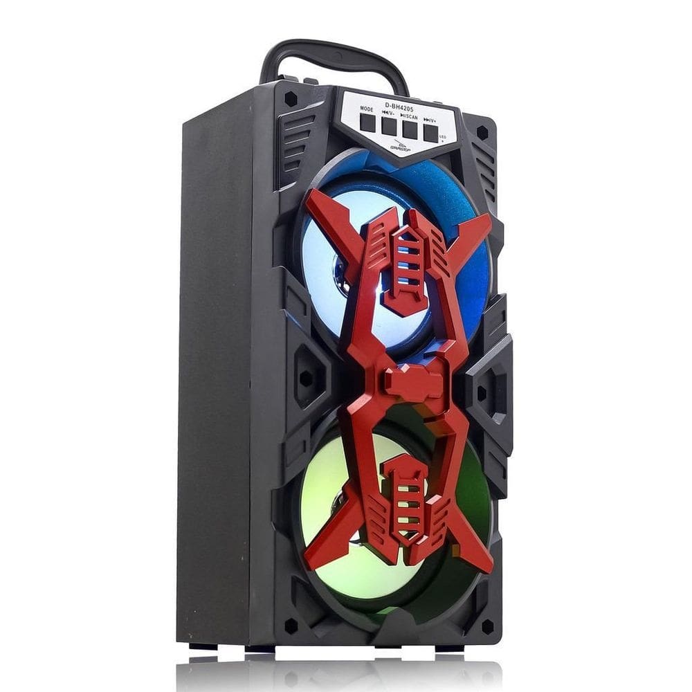 Caixa De Som Bluetooth 10W Grasep D-Bh4205  Vermelha