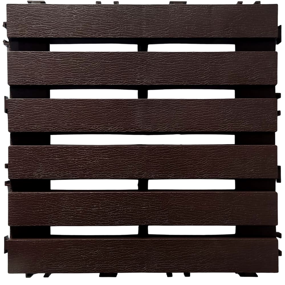 Kit 12 Decks Ecologico Imbuia Maxx 30X30 Modular Piscina