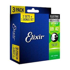LEVE 3 PAGUE 2 Encordoamentos Elixir Guitarra .009 Optiweb