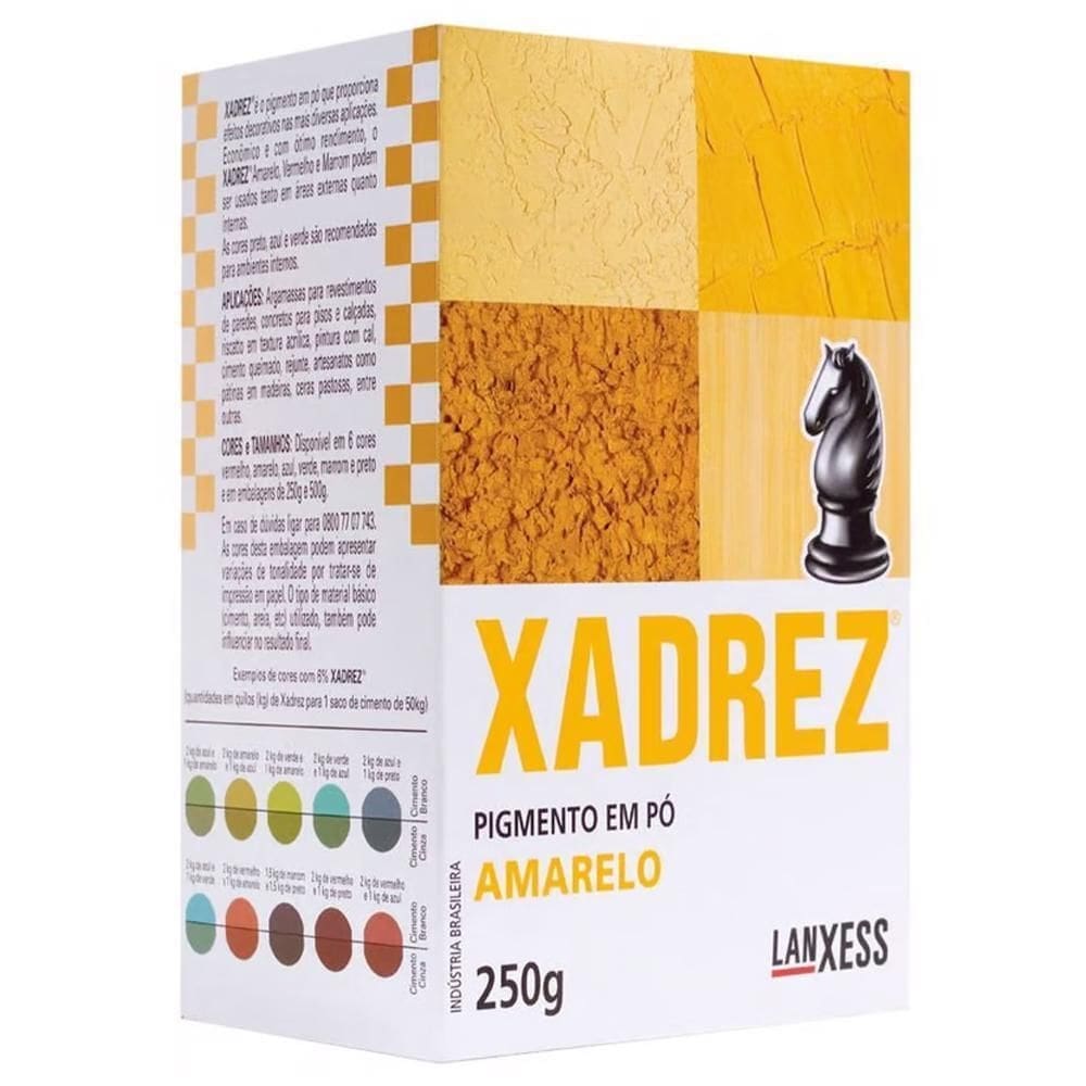 Pigmento Em Pó Xadrez 250G Xadrez Amarelo 67350 - Lanxess
