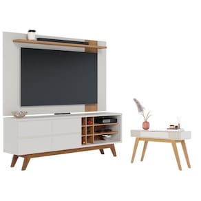 Jogo Home Para Tv E Aparador Igor Off-white Freijo