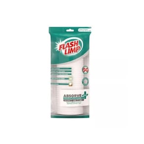 Pano Absorve Mais 50 Peças Para Limpeza Flash Limp
