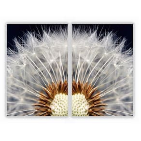 Kit Com 2 Quadros Decorativos Florais Com Moldura Para Sala Quarto Escritório 82x1222 Floral 002
