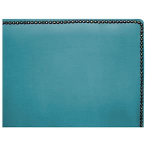Cabeceira Casal Bali 140 Cm Cama Box Suede Azul Turquesa