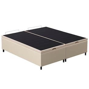 Base Cama Box Baú Casal Queen 158Cm Hit I02 Corano Bege