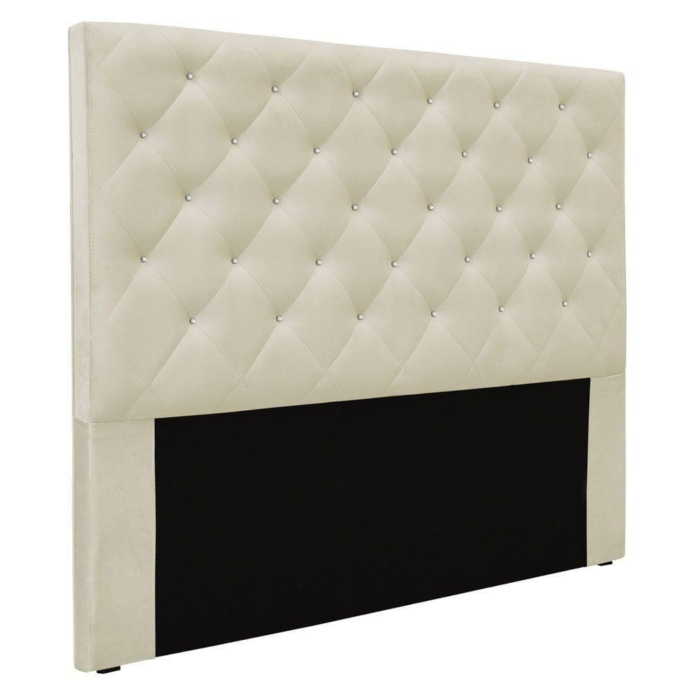 Cabeceira King 1,95m Tânia Veludo Bege
