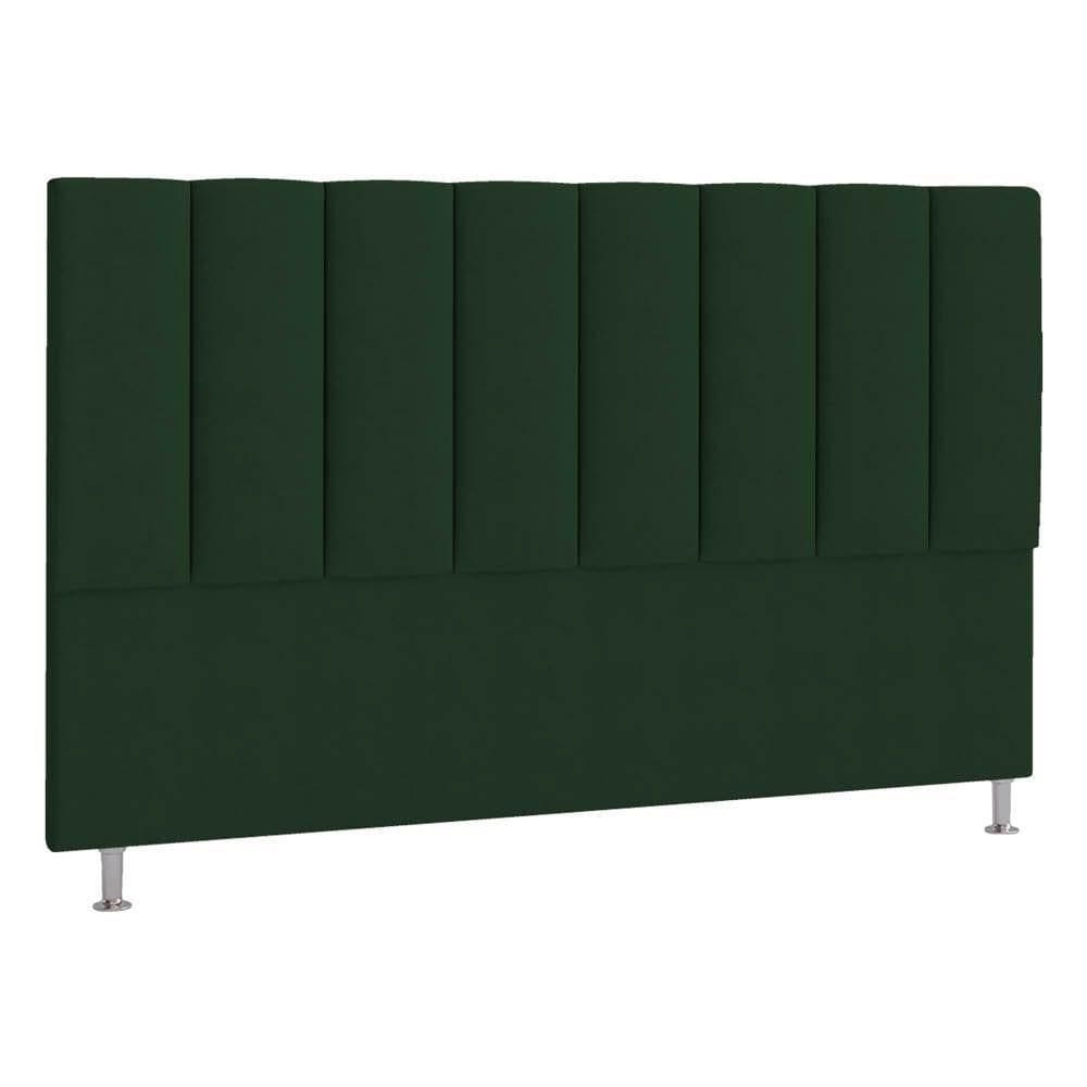 Cabeceira Queen Hannover P04 160 Cm Suede Verde Tca 947