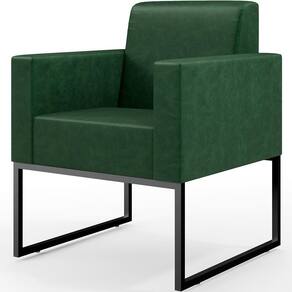 Poltrona Base Fixa De Metal Facto Verde Musgo