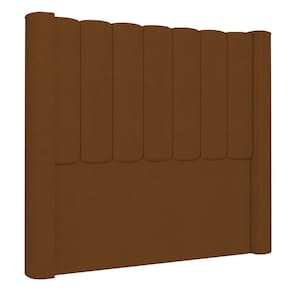 Cabeceira Casal Cama Box 140cm Claire I02 Veludo Terracota - Mpozenato