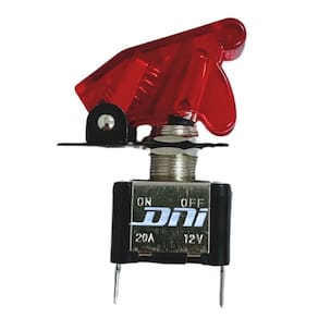 Chave Botão Liga Desliga 2 Posições 12V Led Vermelha
