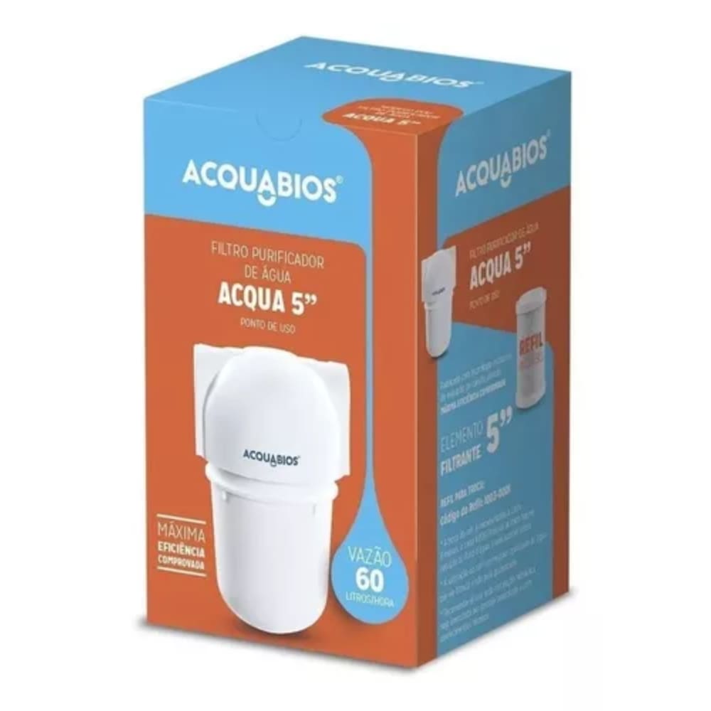 Filtro Pré Filtro Chuveiro ou Torneira água pura Acqua 5 - Acquabios