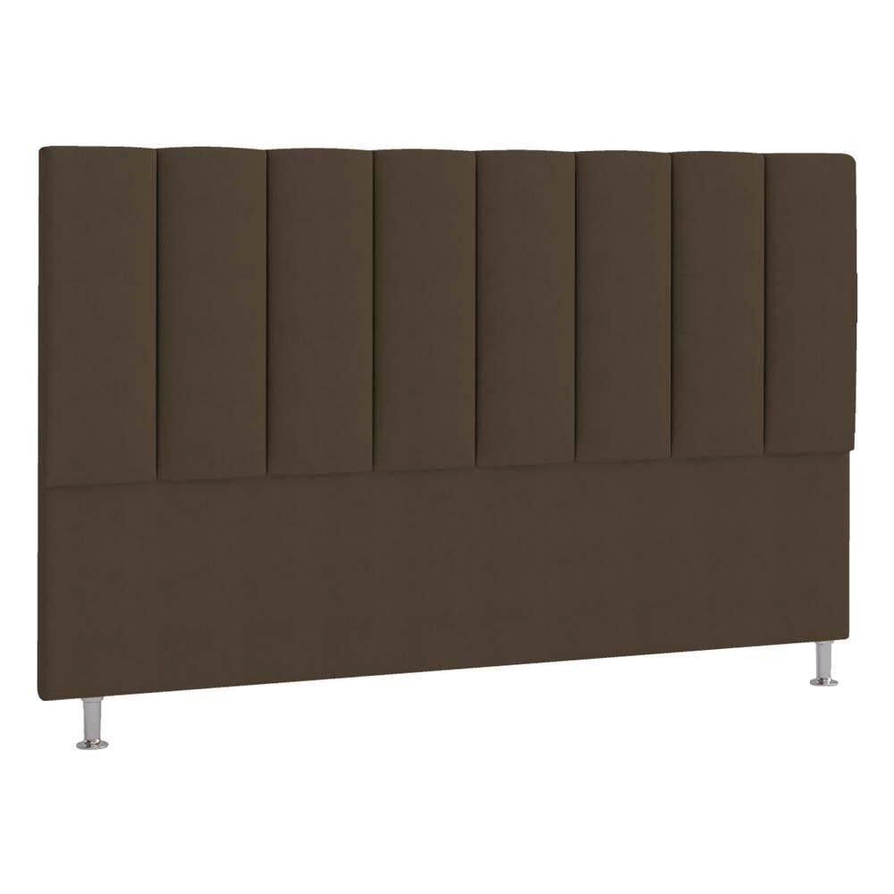 Cabeceira Queen Hannover P04 160 Cm Suede Marrom