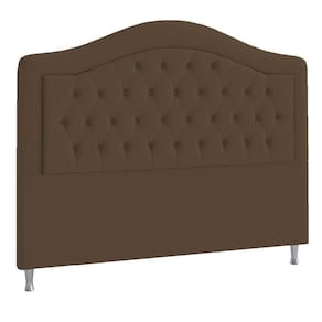 Cabeceira King ághata P04 195 Cm Suede Marrom