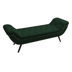 Recamier Divã Odessa P04 160 Cm Suede Verde