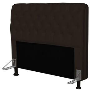 Cabeceira Paris Box Casal 140Cm Paris Corino Marrom