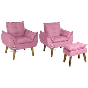 02 Poltrona Opala E Puff Opala Rose Su Decor
