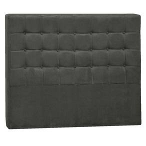 Cabeceira King Pequim P04 195 Cm Suede Cinza Escuro