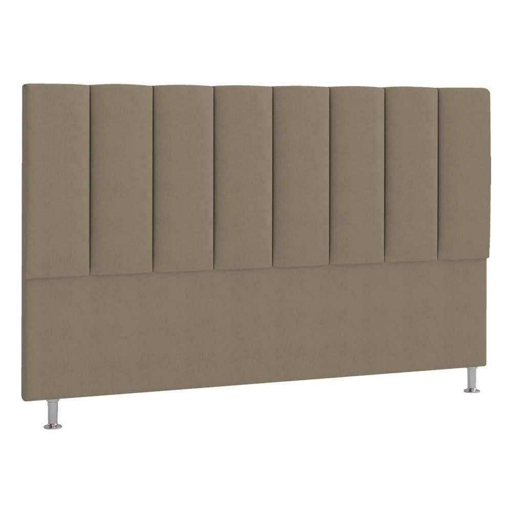 Cabeceira King P04 195 Cm Suede Marrom Claro Tca 945