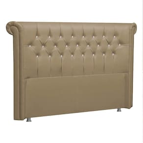 Cabeceira Queen Brescia P04 160 Cm Suede Bege