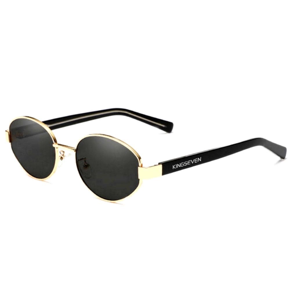 Oculos de Sol Unissex Polarizado Design Retro Oval com Proteção Uv400