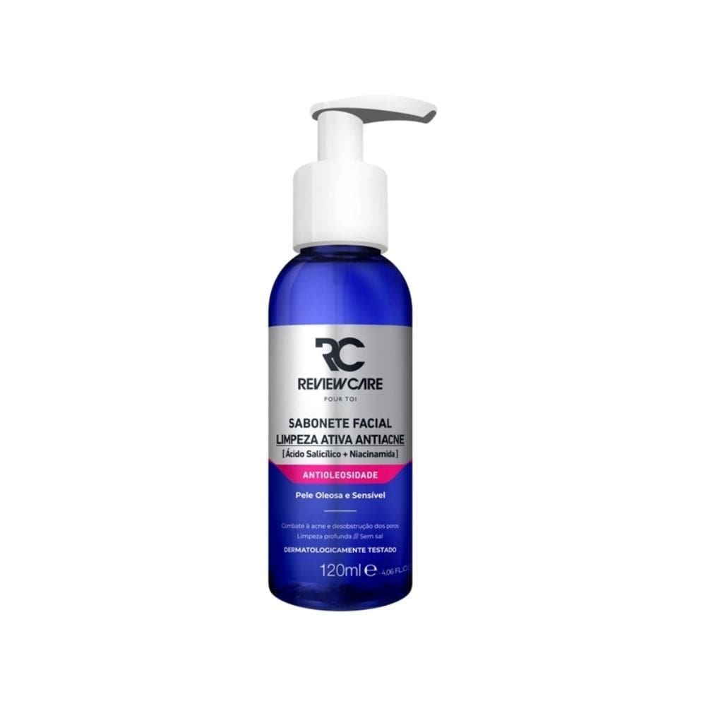 Sabonete Facial Review Care Antioleosidade Pele Oleosa e Sensível 120ml