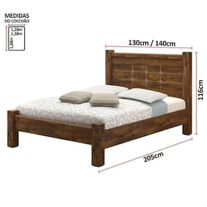 Cama De Casal Imperial 1,40 Malbec - Vitamov