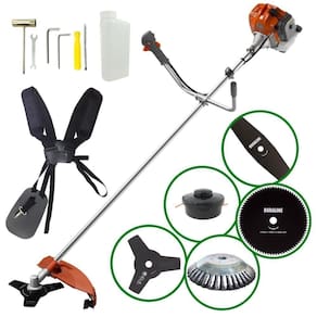 Roçadeira Rl520 + Faca 2 Pontas + Faca 80 Dentes + Escova