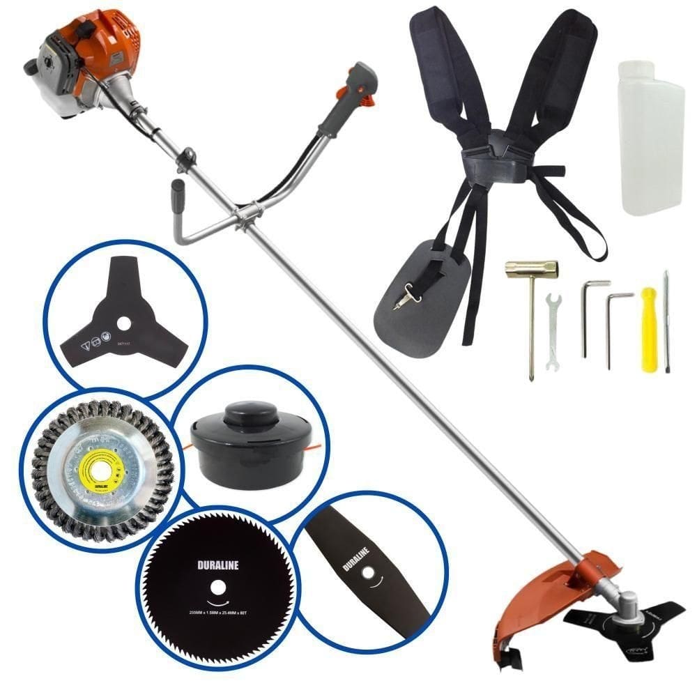 Roçadeira Tekna Rl520ac 9000rpm 52cc 2hp + Kit De 4 Lâminas