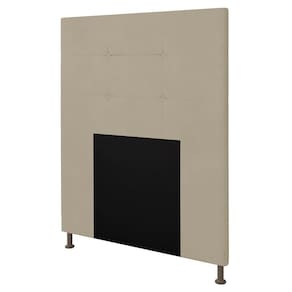 Cabeceira Cama Box Solteiro 90Cm D10 Safira Corano Bege - Mpozenato