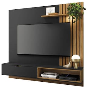 Painel para Tv SuspensoTocantins 1.8 Preto Acetinado Noce Milano - Colibri