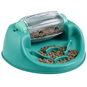 Comedouro Lento Dog Spin N`Eat Alimentador e Quebra-Cabeça Para Cães - Outward Hound